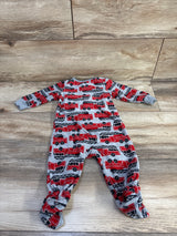Kids Headquarters Firetruck Blanket Sleeper Grey sz 6m