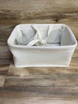 NEW Cloud Island Waffle Weave Rectangular Diaper Caddy with Handles