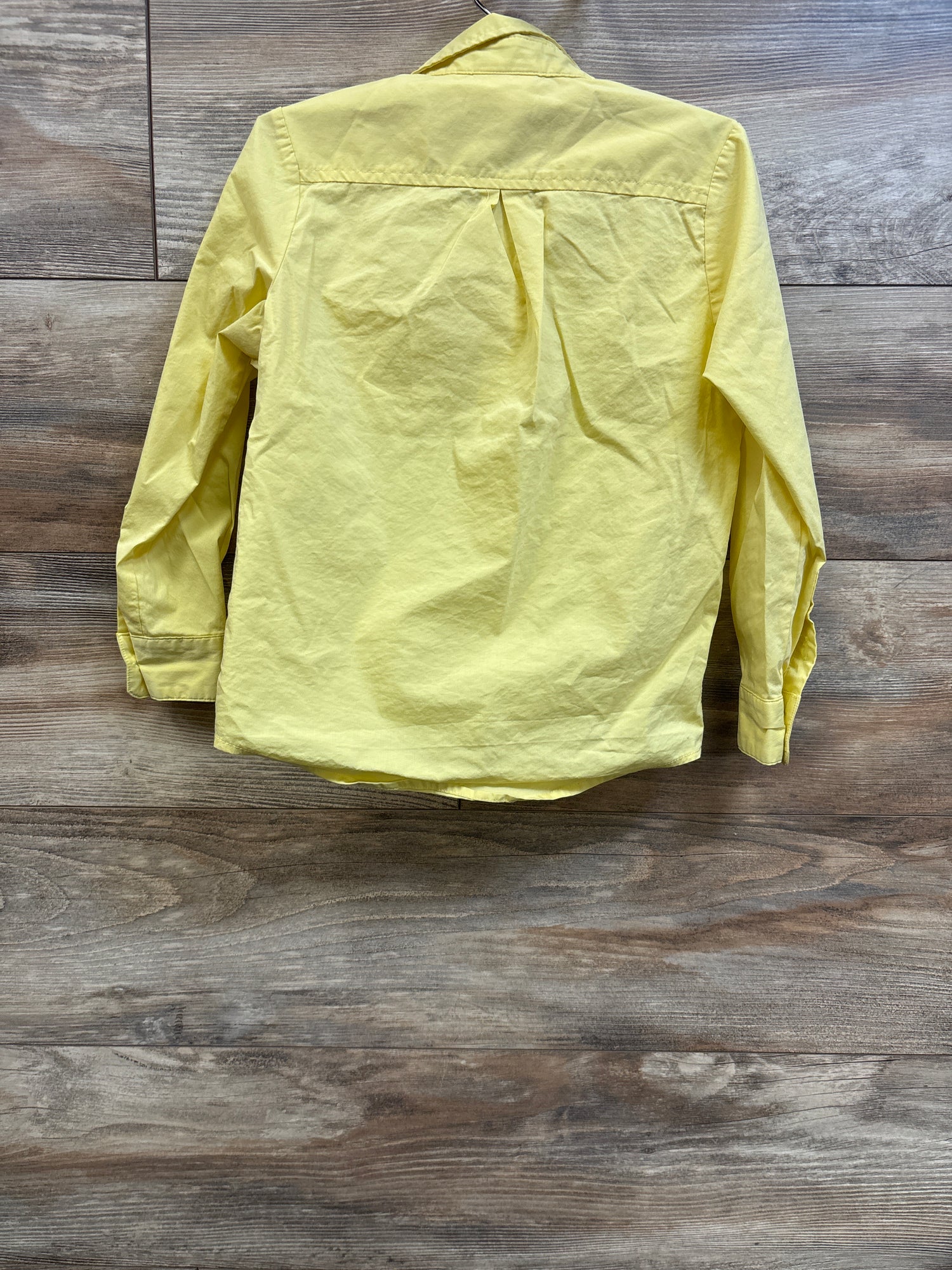 QBK Long Sleeve Button-Up Shirt Yellow sz 5T