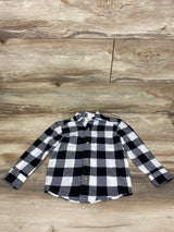 Jumping Beans Plaid Flannel Shirt Grey sz 2T