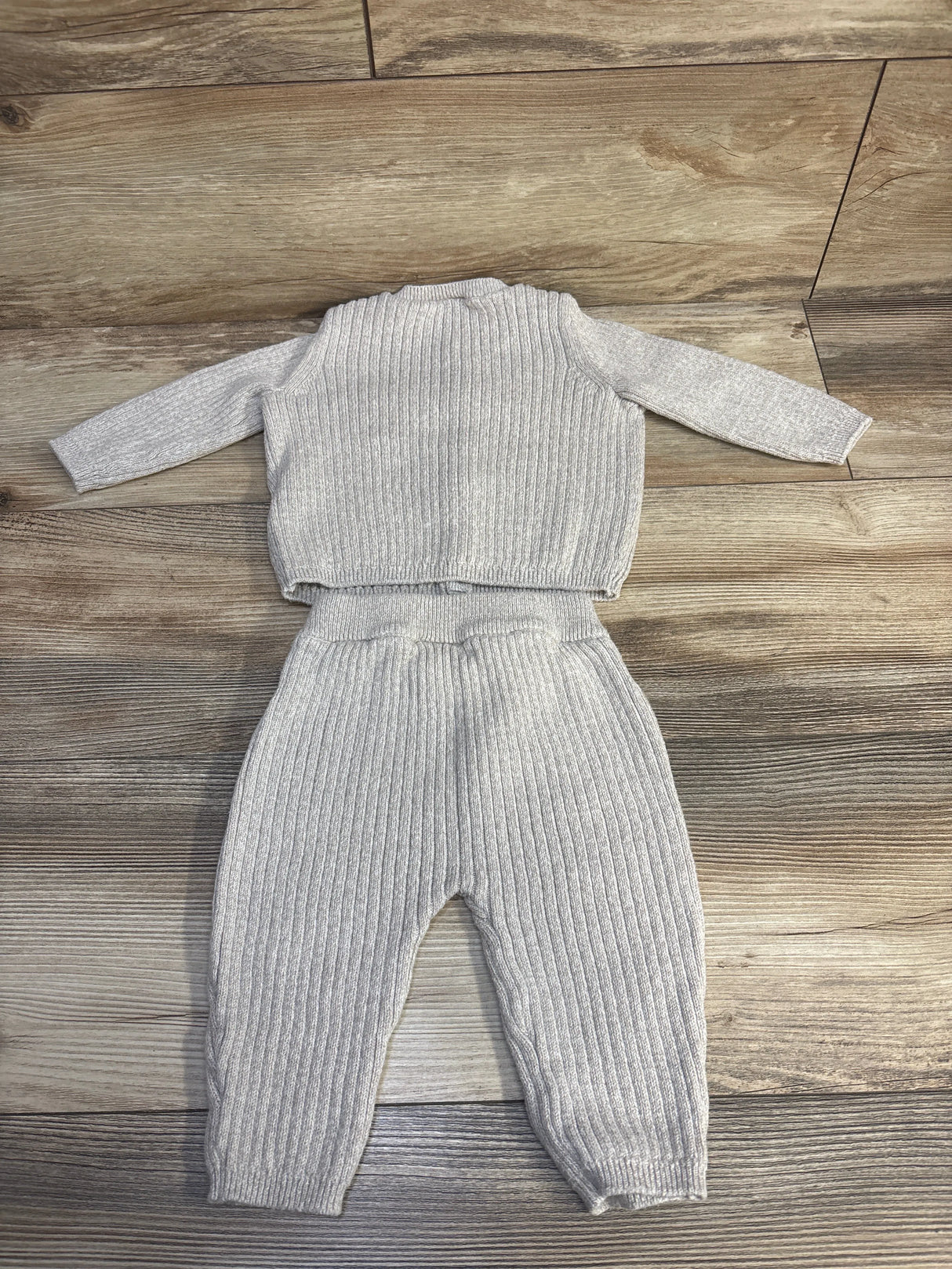 Carter's 2pc Cardigan Sweater & Pant Set Oatmeal sz 6m