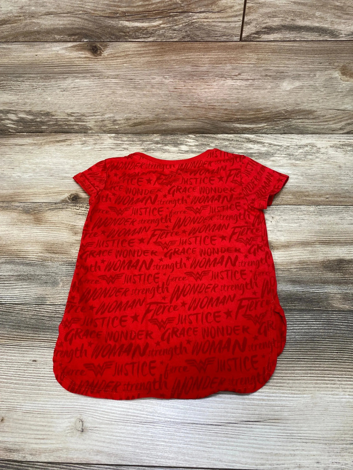 Wonder Woman Sequin Shirt Red sz 4-5T