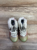 NEW Juicy Couture Sierra Vista Metallic Boots Rainbow sz 6c