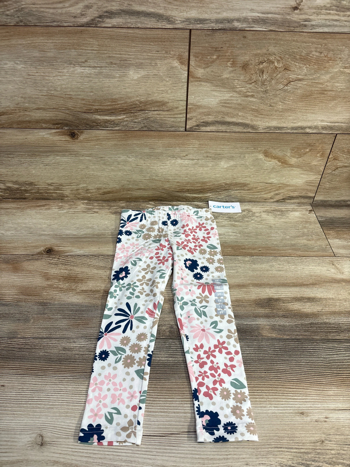 NEW Carter's Floral Leggings White sz 3T