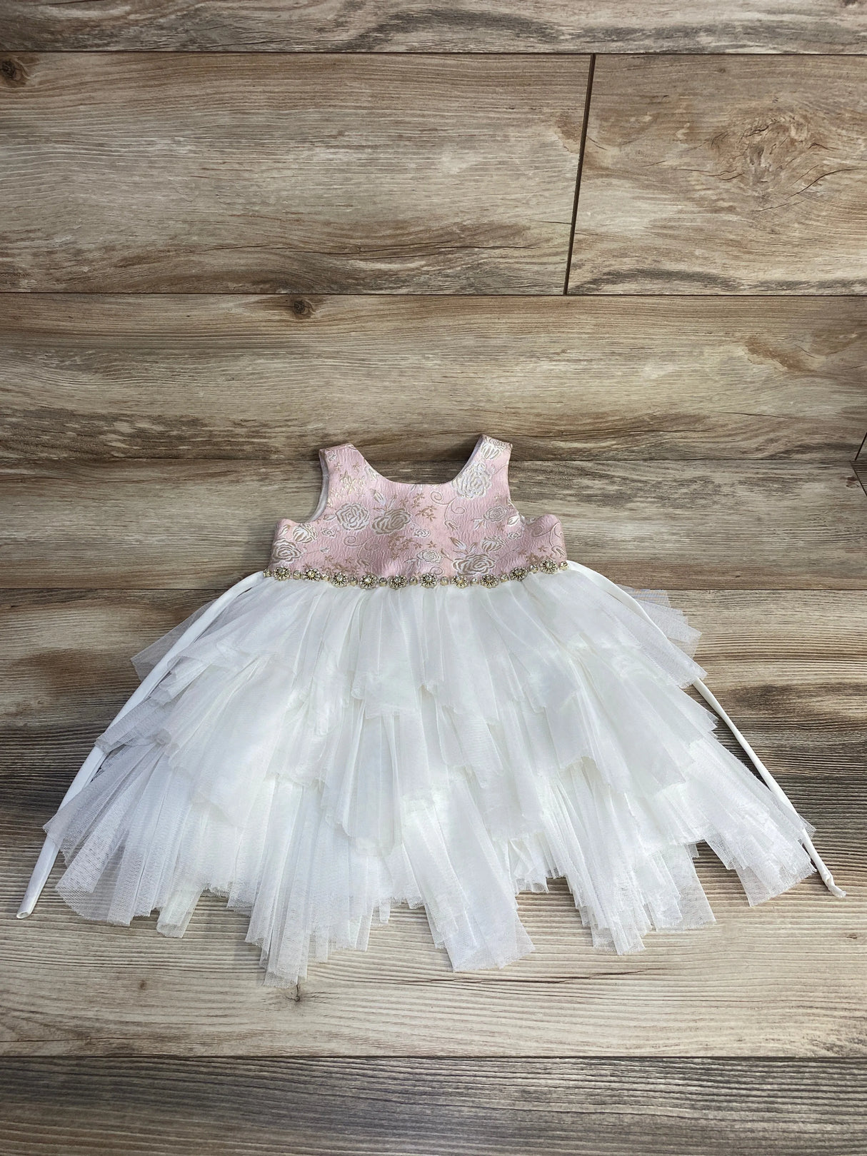 American Princess Floral Tulle Dress Pink sz 2T