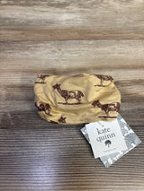 NEW Kate Quinn Stretchy Bow Headband in Cinnamon Billy The Goat sz 0-6m