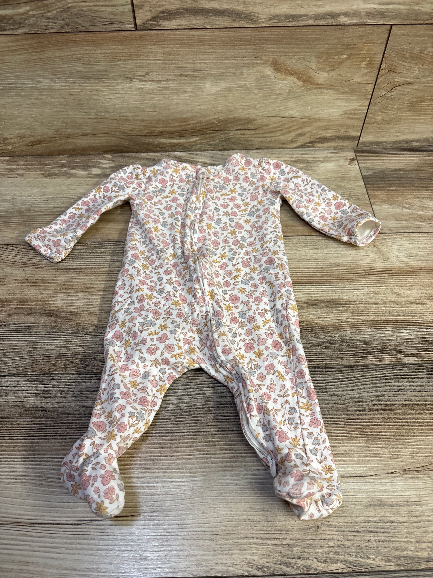 Carter's Floral Sleeper White sz 6m