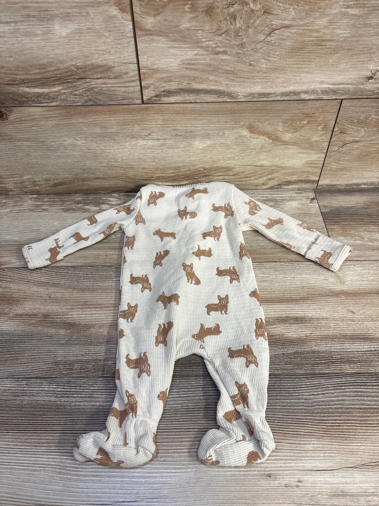 Cloud Island Textured Sleeper Beige sz 0-3m