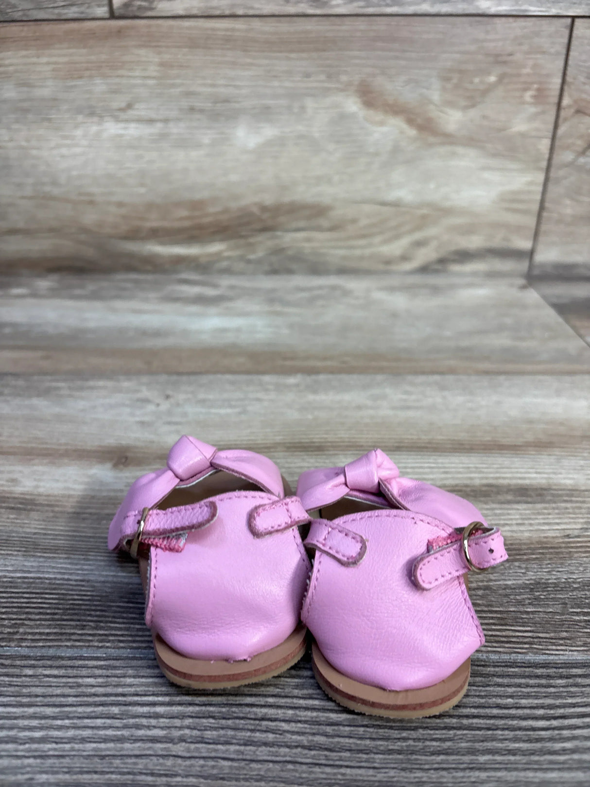 Janie & Jack Leather Bow Sandals Pink sz 3c
