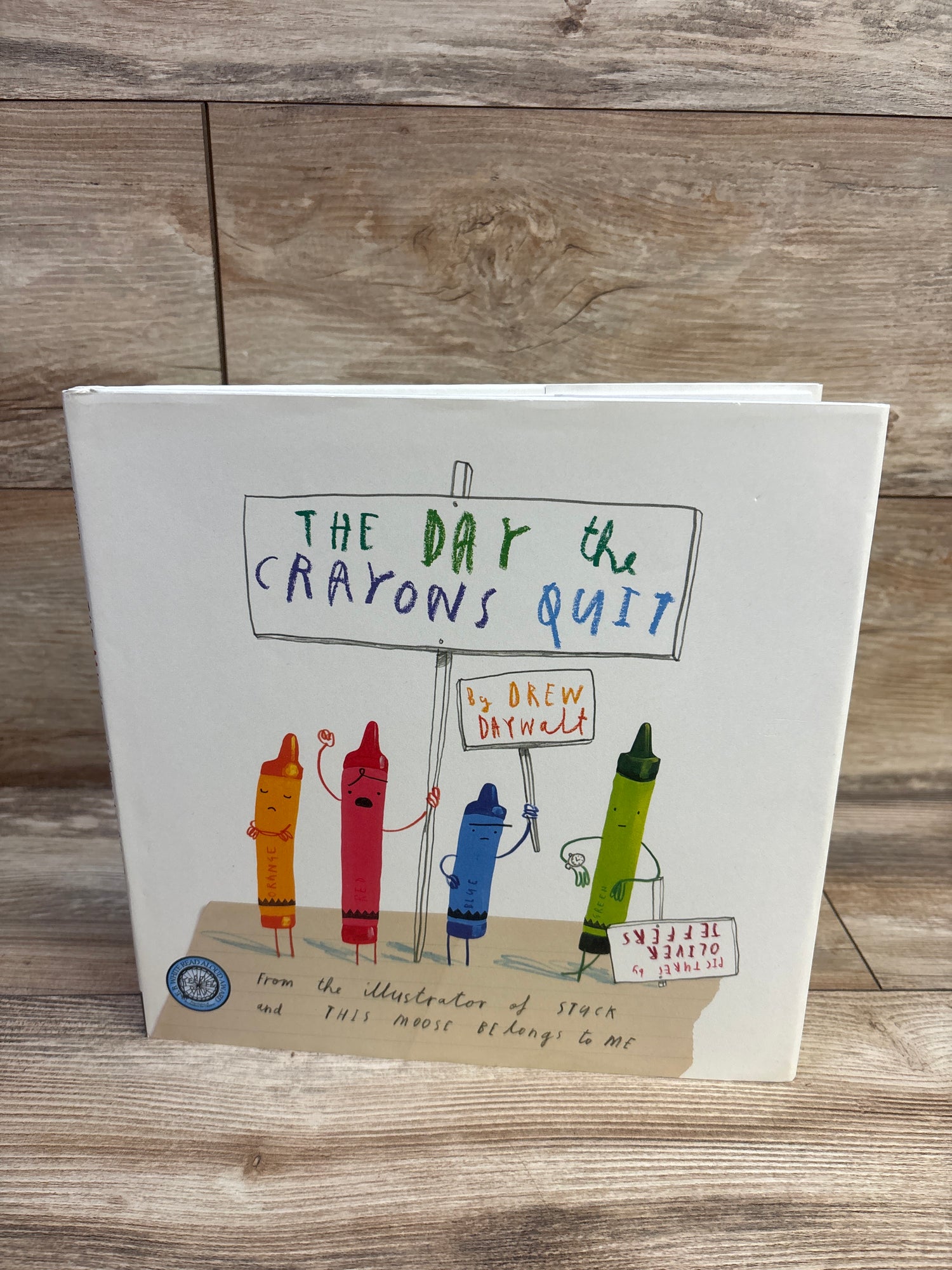 The Day the Crayons Quit Hardcover Book