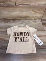 NEW Baby Starters Howdy Y'all Shirt Tan sz 12m