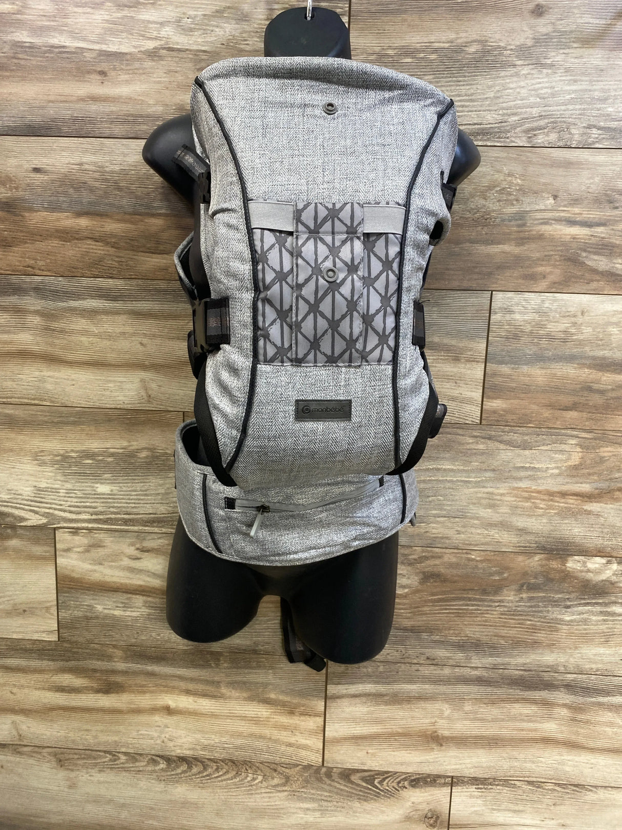 Monbebe Convertible 4-in-1 Baby Carrier, Grey 7-40lbs