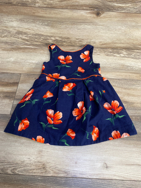 Janie and Jack Floral Pique Dress Navy sz 2T - Me n Mommy To Be
