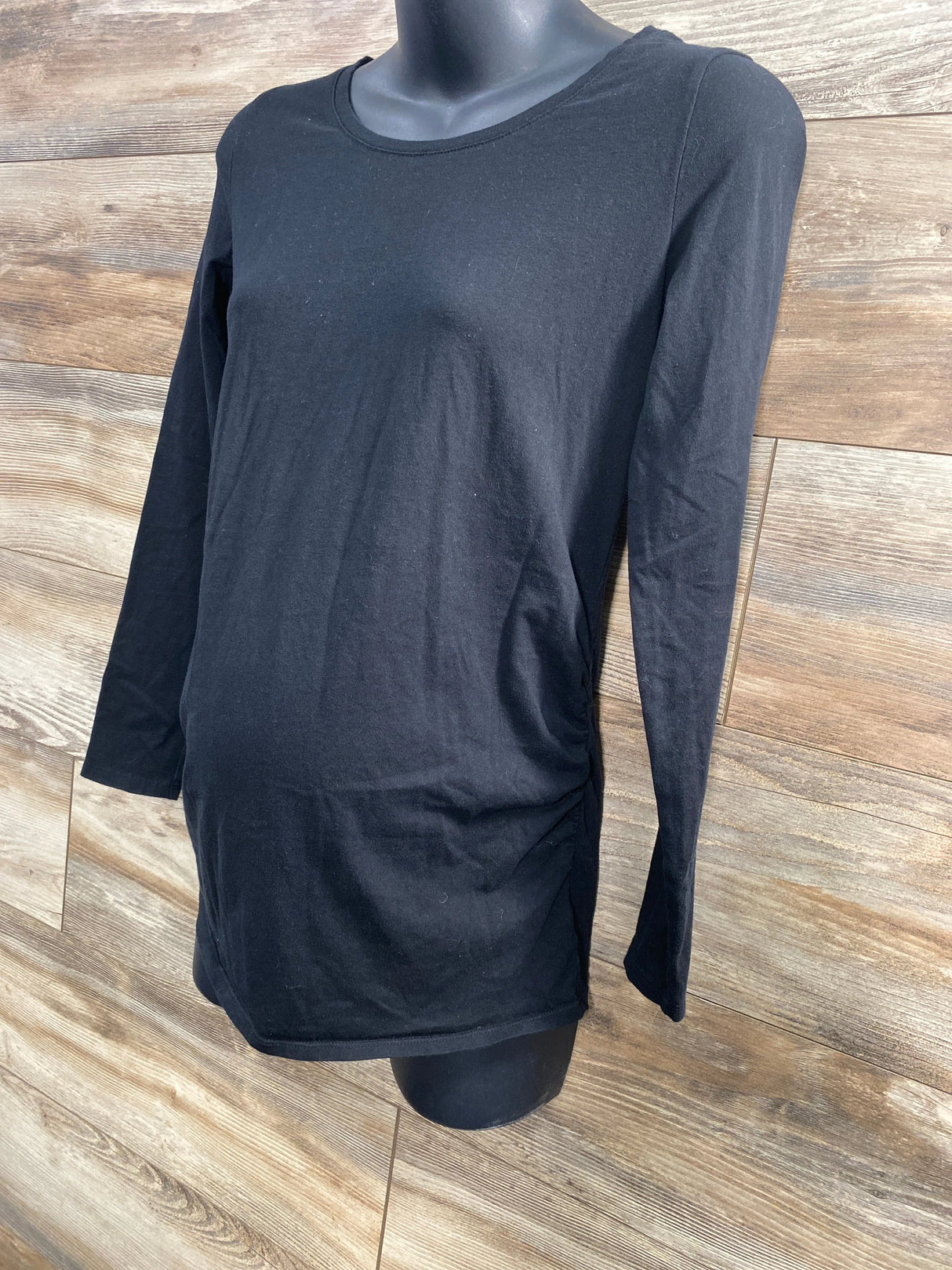 Bumpstart Ruched Shirt Black sz Small