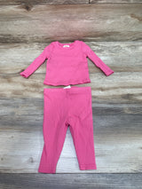 Cozy Cub 2pc Ribbed Pajama Set Pink sz 1-3m