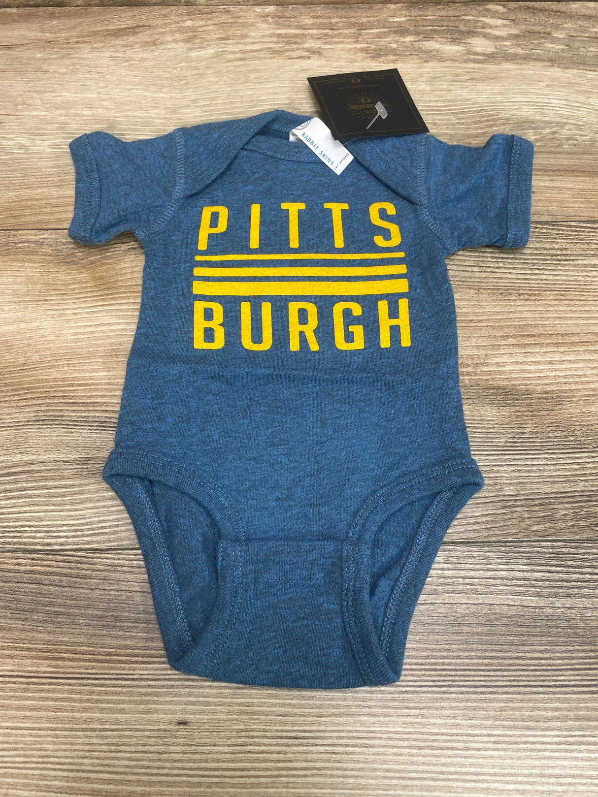 NEW Rabbit Skins Pittsburgh Bodysuit Blue sz Newborn