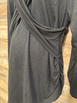 NEW Isabel Maternity Cross Front Top Black sz XXL