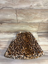 Little Me Leopard Print Plush Vest Brown sz 24m