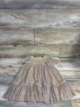 NEW Cat & Jack Golden Glow Metallic Tulle Overlay Dress sz 5T