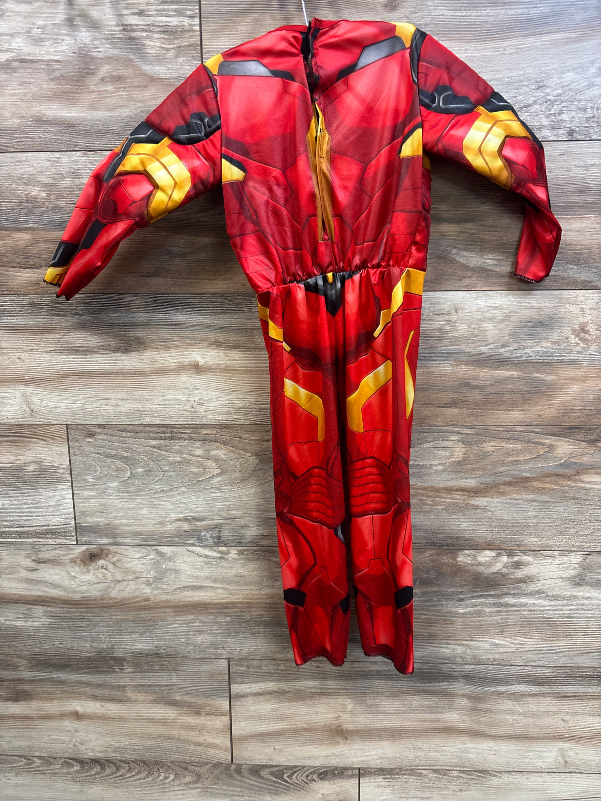 Rubies Marvel Iron-Man 2pc Deluxe Padded Jumpsuit & Mask Costume Red sz 3-5T