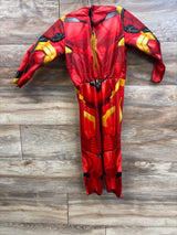 Rubies Marvel Iron-Man 2pc Deluxe Padded Jumpsuit & Mask Costume Red sz 3-5T