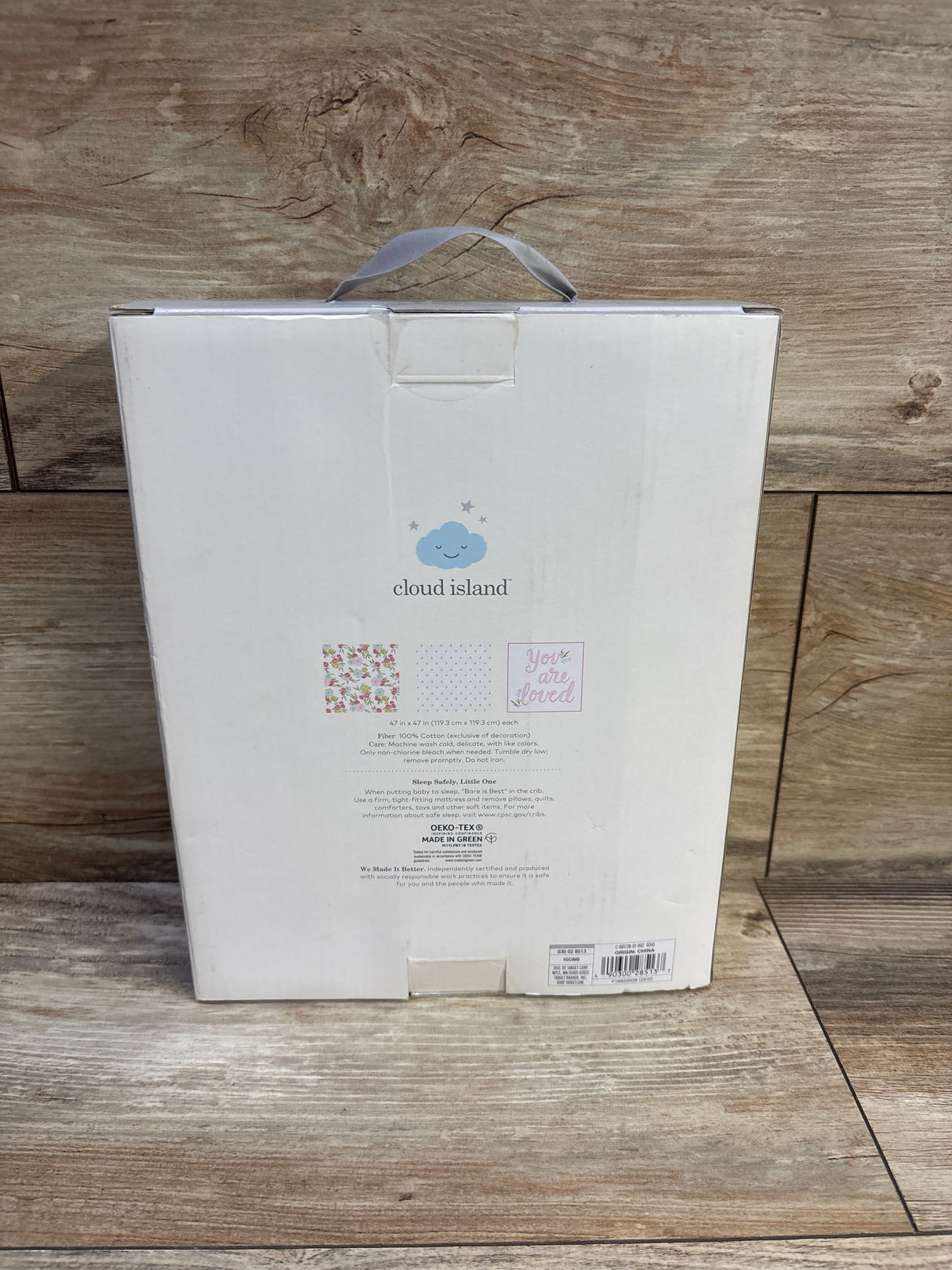 NEW Cloud Island 3pk Muslin Swaddle Blankets in Flora Pink