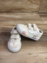Vans Old Skool V Floral Cream Sneakers sz 5c