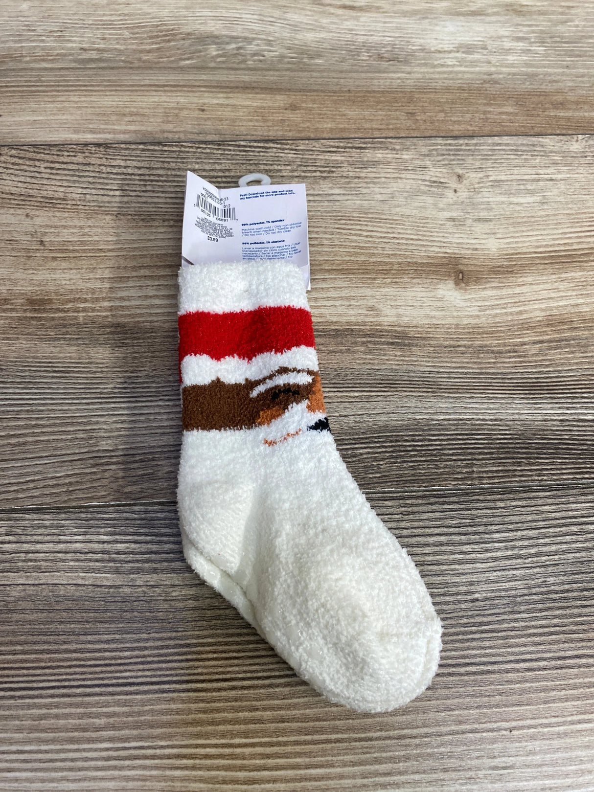 NEW Old Navy Baby Cozy Socks Santa sz 6-12m