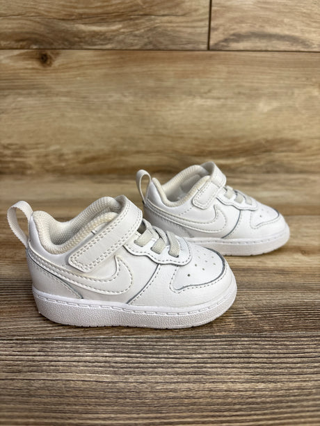 Nike Court Borough Low 2 TD 'Triple White' Sneakers sz 4c - Me n Mommy To Be
