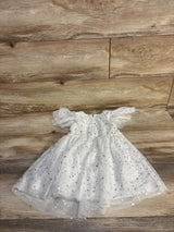 Cat & Jack Star Tulle Dress White sz 3T