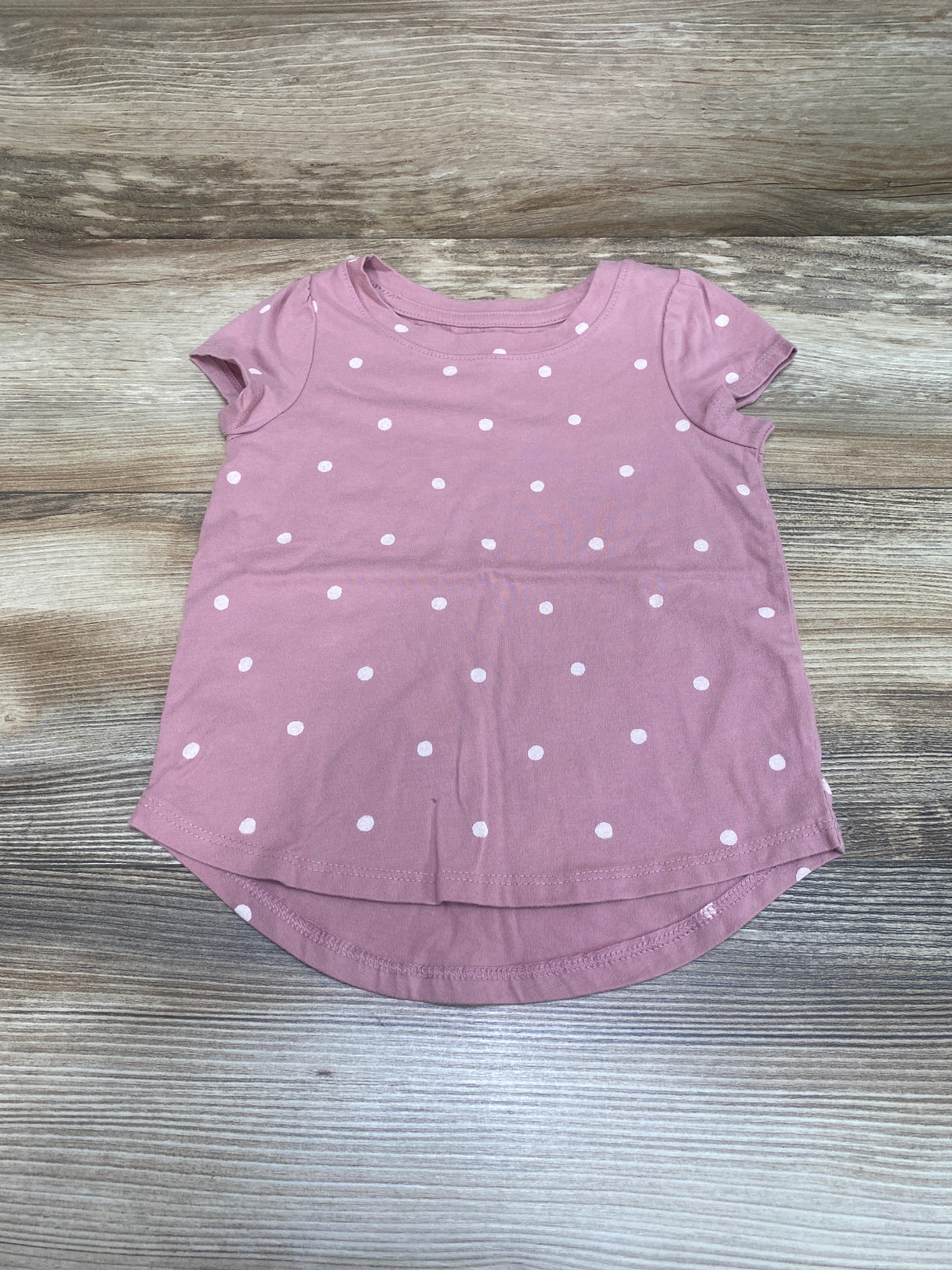 Cat & Jack Polka Dot Shirt Purple sz 3T