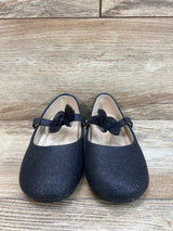 Zula Mary Jane Black Flats With Bow Sz 12c