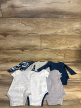The Peanutshell 6pk Bodysuits Blue sz 0-3m