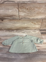 Carter's Long Sleeve Henley Shirt Green sz 3m