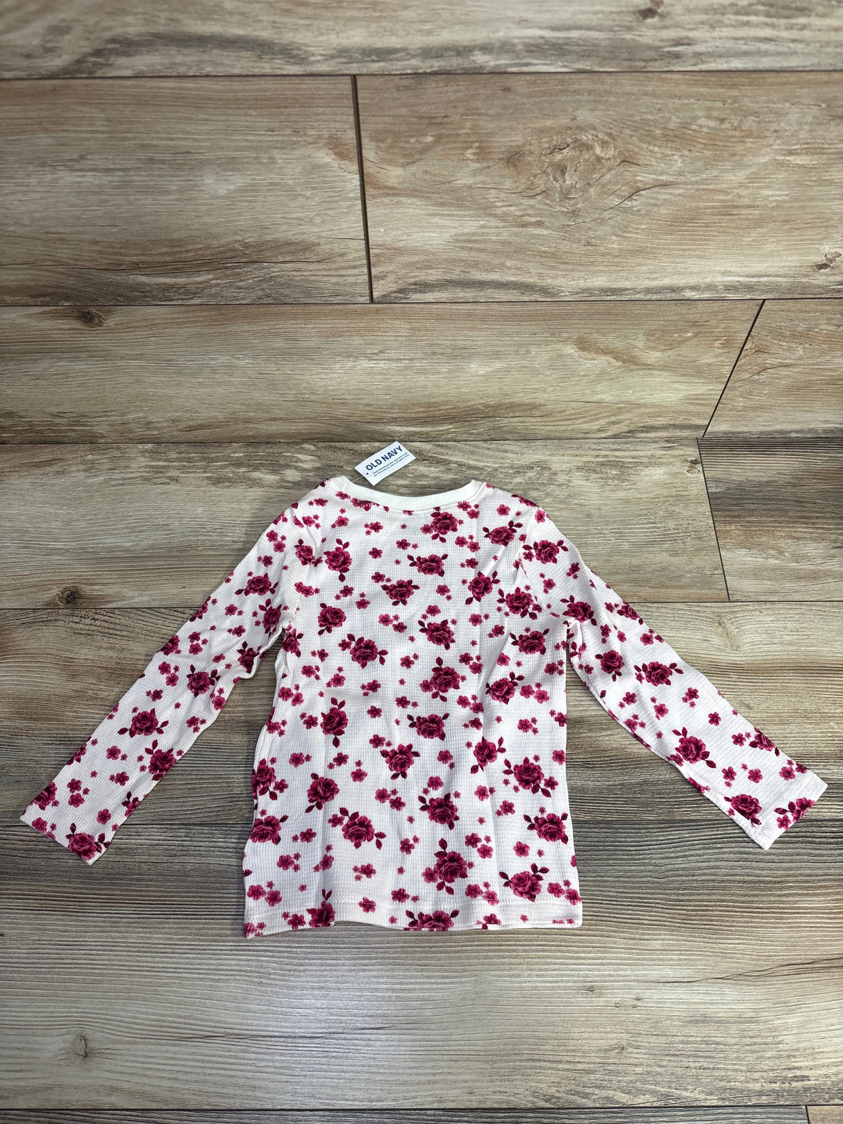 NEW Old Navy Floral Thermal Shirt White sz 3T