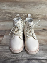 H&M Lace Up Boots Beige sz 6c