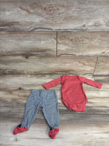 Carter's 2pc My Best Friend Has Paws Bodysuit Set Red sz 3m