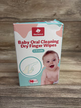 NEW Dearlomum Baby Oral Cleaning Dry Finger Wipes 32ct 0-36m