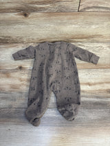 Carter's Bear Print Sleeper Brown sz 3m