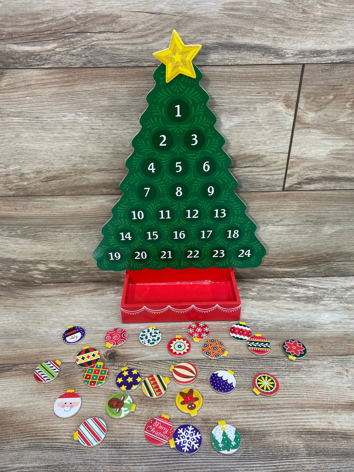 Melissa & Doug Countdown to Christmas Wooden Advent Calendar - Me n Mommy To Be