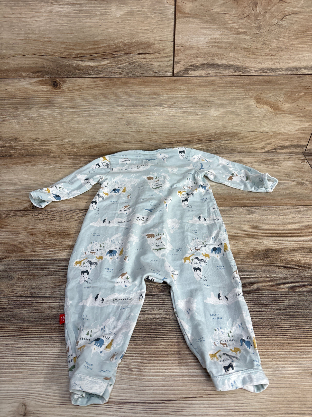 Magnetic Me 'Sea the World' Magnetic Coverall Baby Blue sz 3-6m