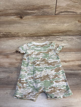 Carter's Camo Print Shortie Romper Beige sz 9m