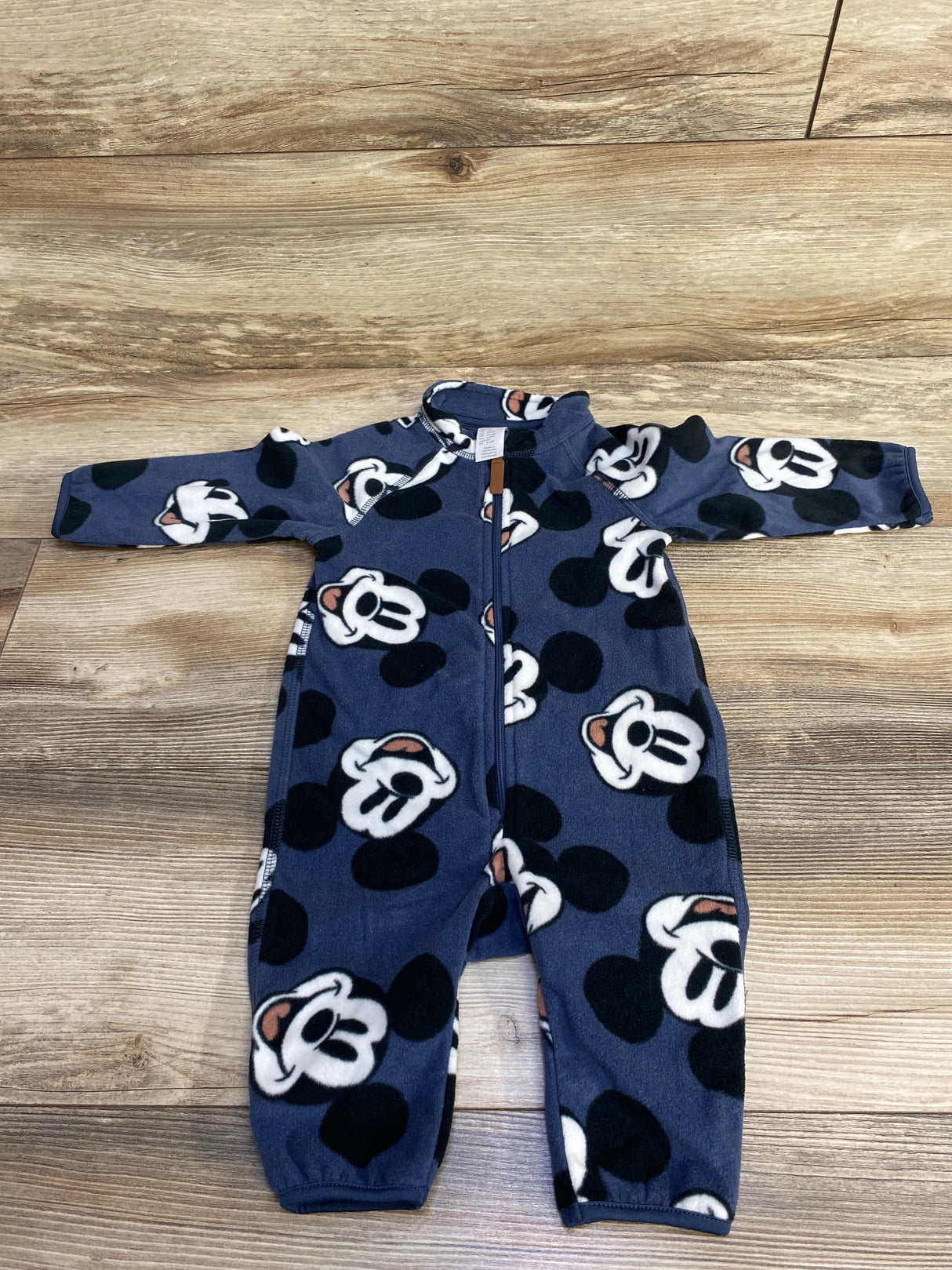 H&M x Disney Mickey Mouse Fleece Coverall Blue sz 6m