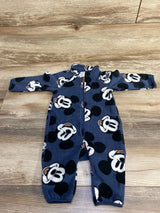 H&M x Disney Mickey Mouse Fleece Coverall Blue sz 6m