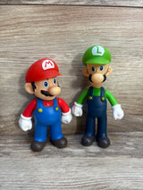 Super Mario Bros 5'' Mario & Luigi Action Figures 2pk