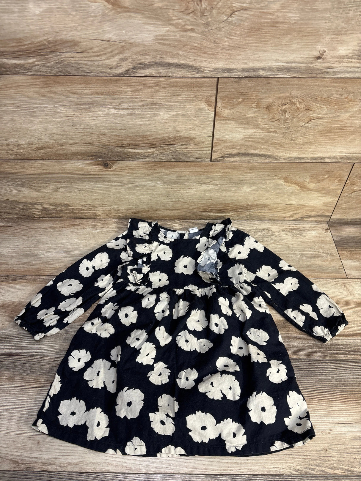Baby Gap Long Sleeve Floral Dress Navy sz 4T