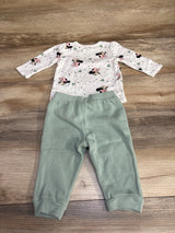 Disney Baby 2pc Minnie Mouse Star Shirt & Pants Set White/Green sz 6-9m - Me n Mommy To Be