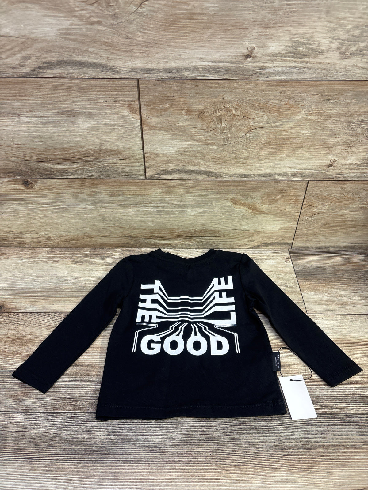 NEW Tiny Tribe The Good Life Long Sleeve Shirt Black sz 3T