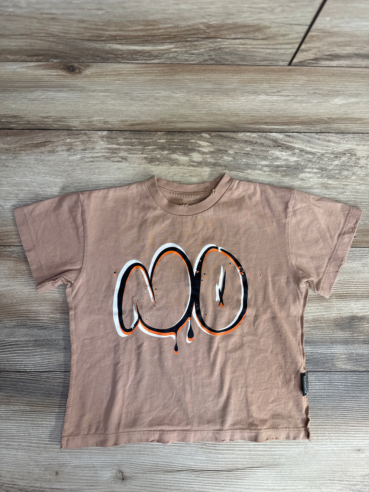 Nununu Bubbly NO! T-Shirt Tan sz 3-4T