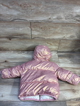 Swiss Tech Heavyweight Puffer Jacket Metallic Pink sz 18m